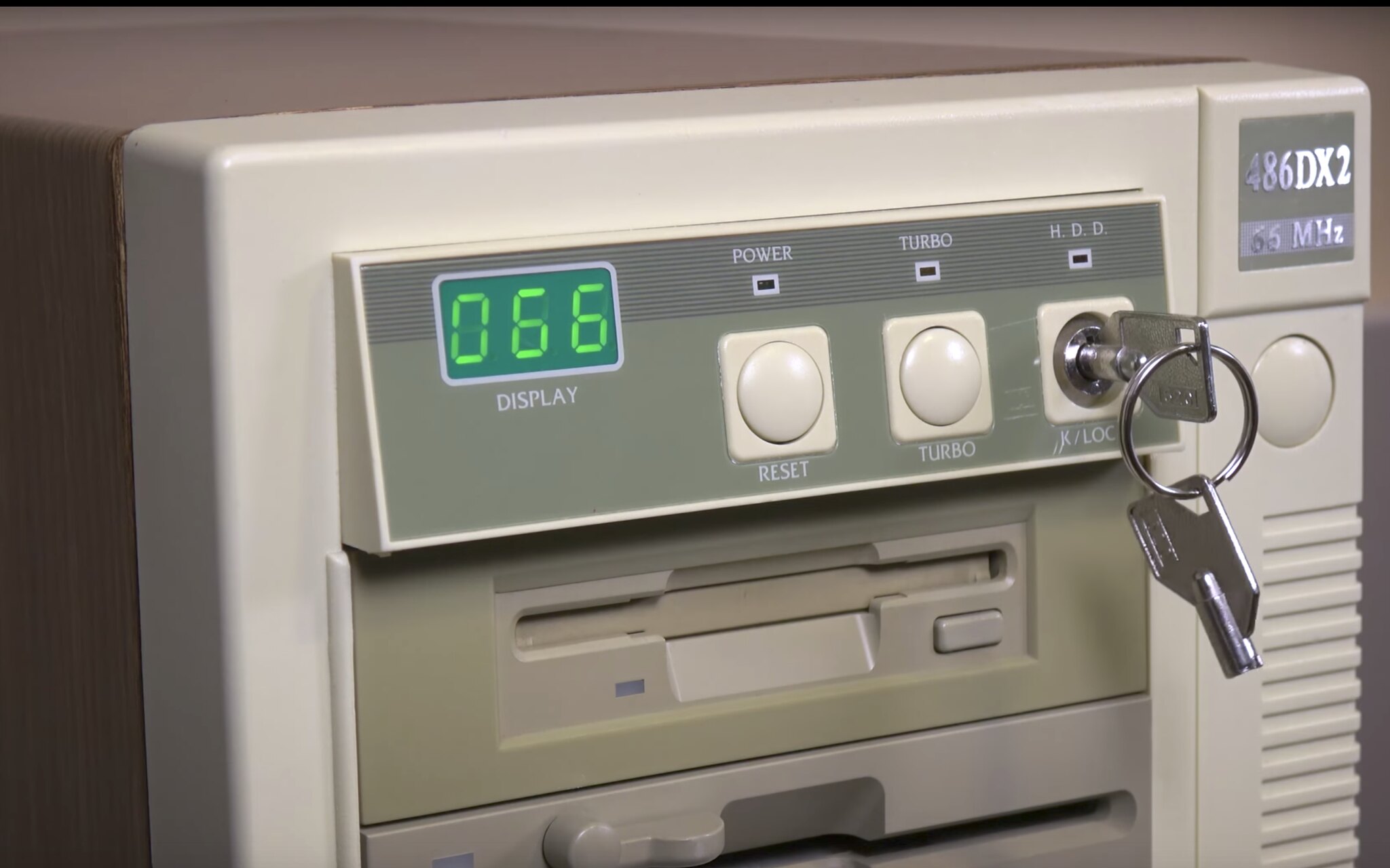 &quot;an old 486 with a 3.5 disk drive, turbo button, and pc lock&quot;